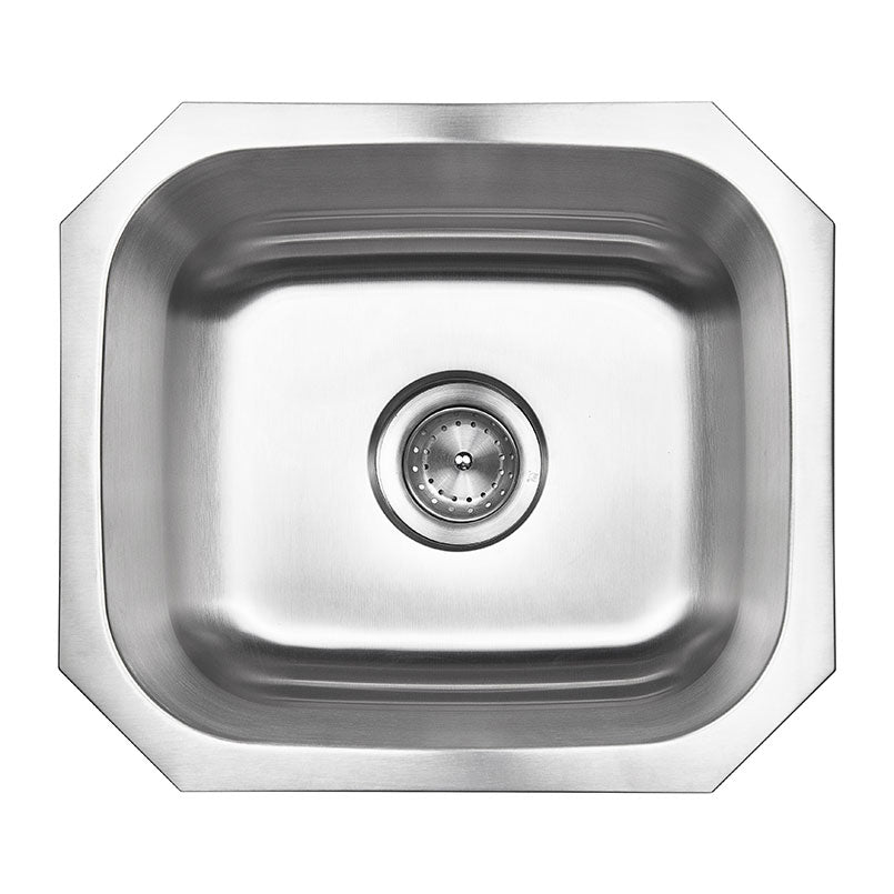 MSI 18-gauge stainless steel single-bowl undermount bar and prep sink 18 inch