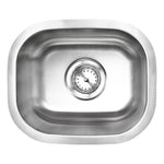 MSI 18-gauge stainless steel single-bowl undermount bar and prep sink 15 inch