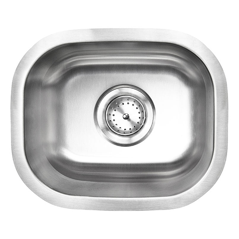 MSI 18-gauge stainless steel single-bowl undermount bar and prep sink 15 inch