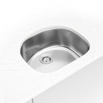 MSI 18-Gauge Stainless Steel Single-Bowl Undermount Kitchen Sink 23" x 21" - kitchen scene