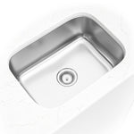MSI 18-Gauge Stainless Steel Single-Bowl Undermount Kitchen Sink 23" x 18" - kitchen scene