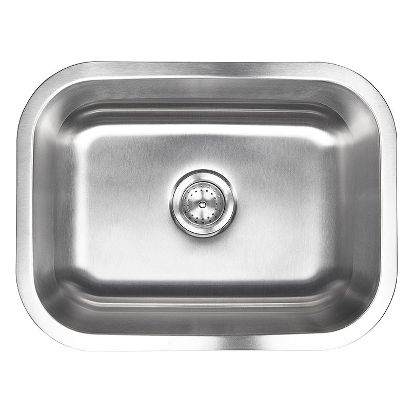 MSI 18-Gauge Stainless Steel Single-Bowl Undermount Kitchen Sink 23" x 18"