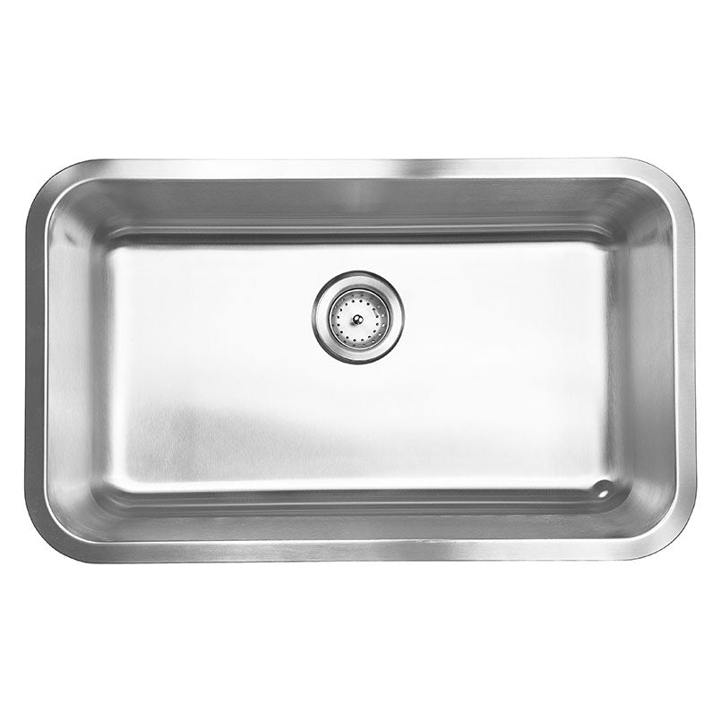 MSI 18-Gauge Stainless Steel Single-Bowl Undermount Kitchen Sink 30" x 18"