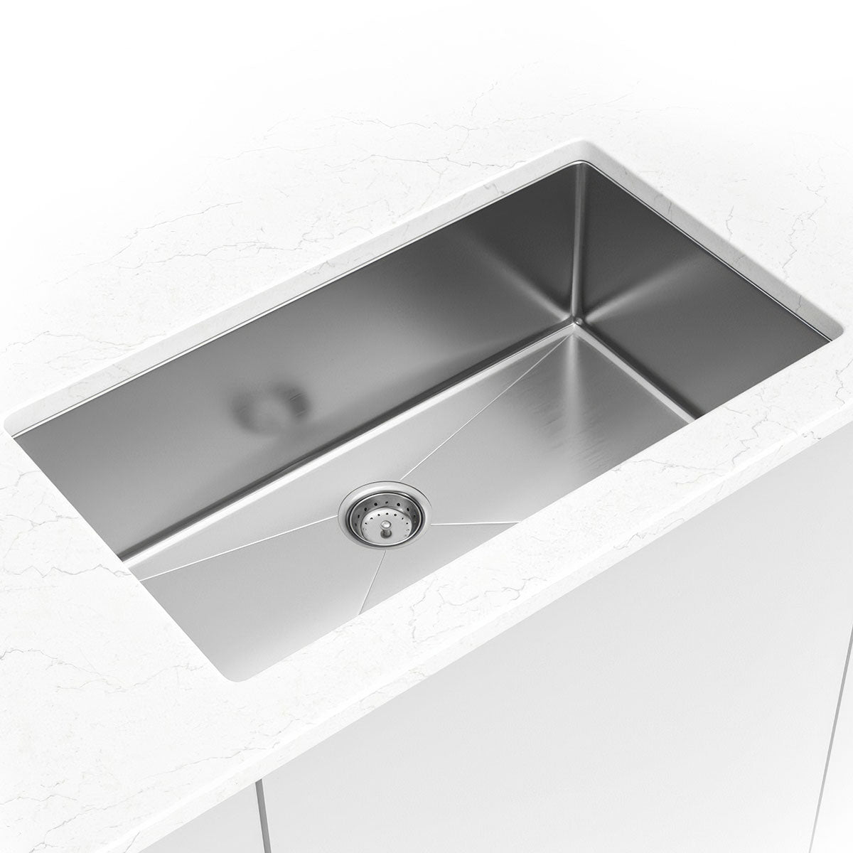MSI 16-Gauge Stainless Steel Single-Bowl Undermount Kitchen Sink - kitchen room scene