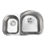MSI 18-Gauge Stainless Steel 40/60 Double-Bowl Undermount Kitchen Sink 31" x 20"