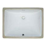 MSI white porcelain rectangular undermount bathroom vanity sink