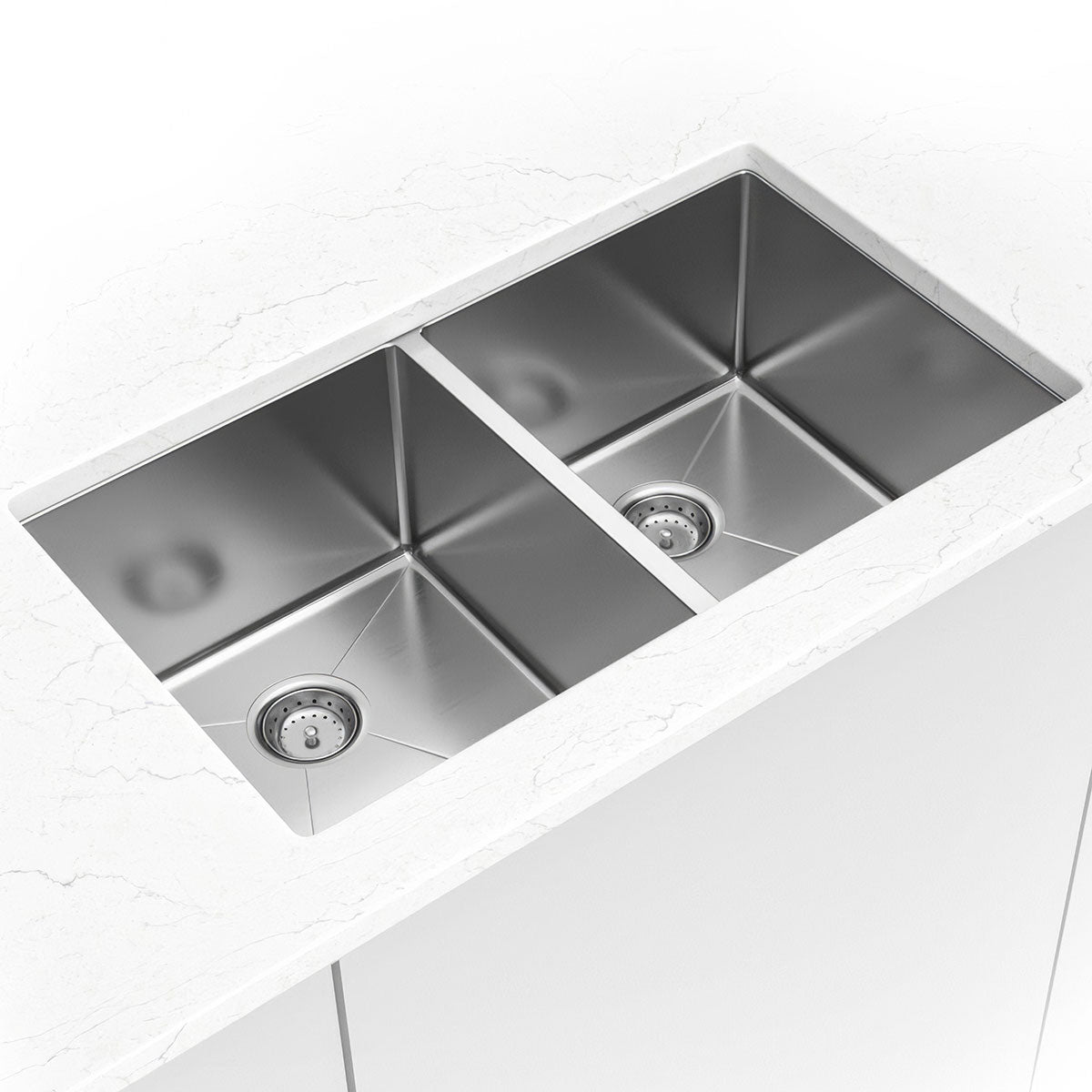 MSI 16-Gauge Stainless Steel Double-Bowl 50/50 Undermount Kitchen Sink - room scene