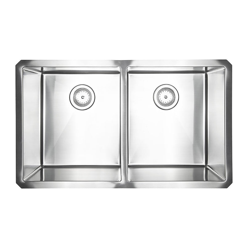 MSI 16-Gauge Stainless Steel Double-Bowl 50/50 Undermount Kitchen Sink 32 inch