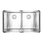 MSI 16-Gauge Stainless Steel Double-Bowl 50/50 Undermount Kitchen Sink 32 inch