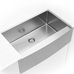MSI 16-Gauge Stainless Steel Single-Bowl Farmhouse Apron Kitchen Sink - room scene