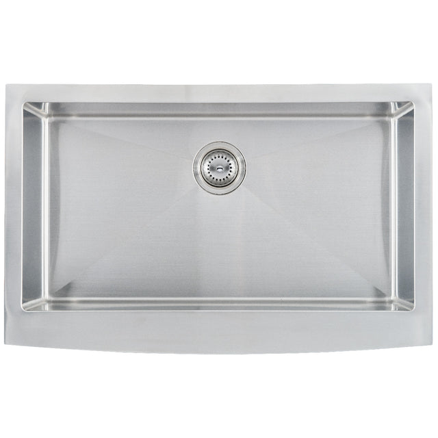 MSI 16-Gauge Stainless Steel Single-Bowl Farmhouse Apron Kitchen Sink 33"