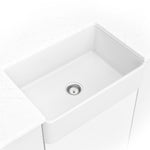 MSI Fireclay Farmhouse Single-Bowl Apron Kitchen Sink - kitchen room scene