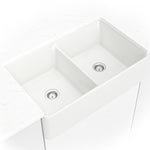 MSI Fireclay Farmhouse Double-Bowl Apron Kitchen Sink - kitchen room scene