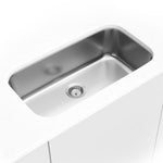 MSI 18-gauge single-bowl undermount sink installed in a kitchen