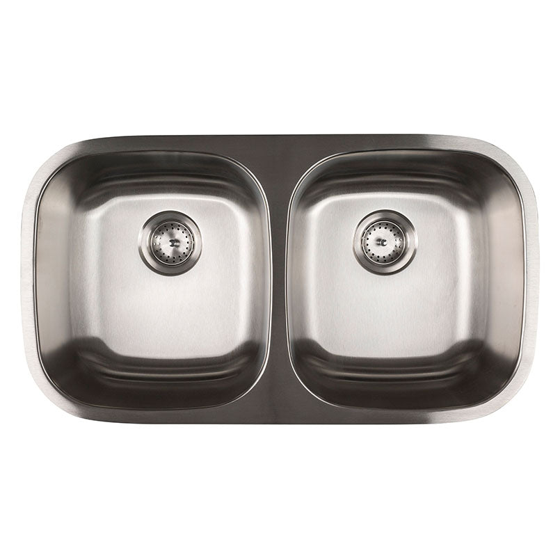MSI 18-gauge stainless steel double-bowl 50/50 undermount kitchen sink