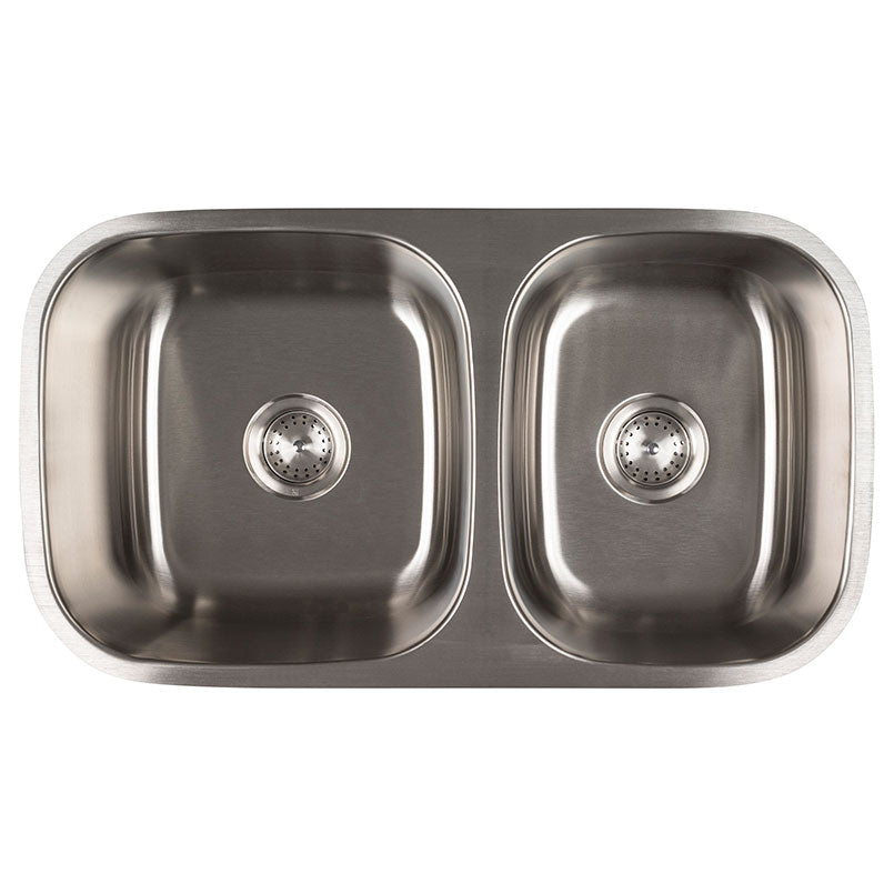 MSI 18-gauge stainless steel double-bowl 60/40 undermount kitchen sink