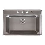 MSI 18-gauge stainless steel single-bowl drop-in kitchen sink