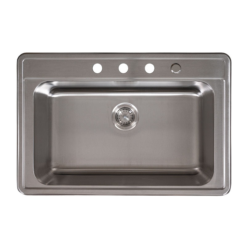 MSI 18-gauge stainless steel single-bowl drop-in kitchen sink