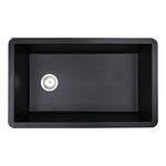 MSI matte black quartz composite single-bowl undermount kitchen sink