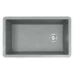 MSI matte gray quartz composite single-bowl undermount kitchen sink