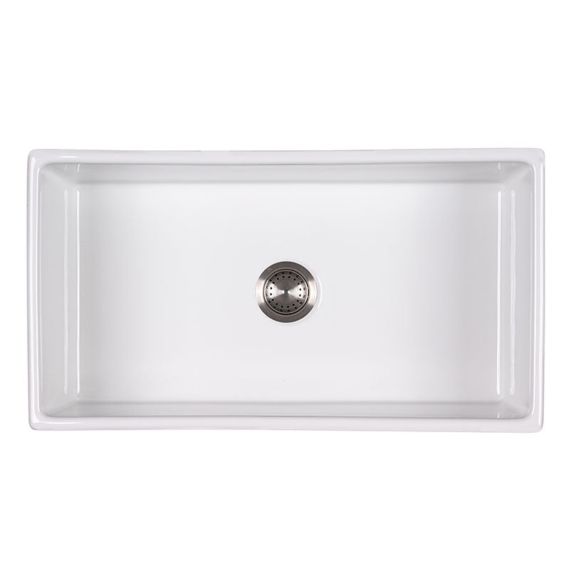 MSI Fireclay Farmhouse Single-Bowl Apron Kitchen Sink 33 inch