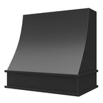 Rose Hill Cabinets Sloped Mini Range Hood in Black — by Emerald Fern Finishes