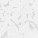 MSI Eden Marble-Look Porcelain Mosaics - Statuary Chevron 12x15