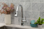 MSI Touch-Free Infrared Sensor Kitchen Faucet 812 in Chrome - kitchen scene