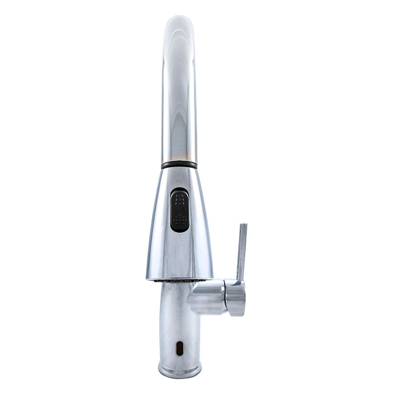 MSI Touch-Free Infrared Sensor Kitchen Faucet 812 in Chrome - profile view