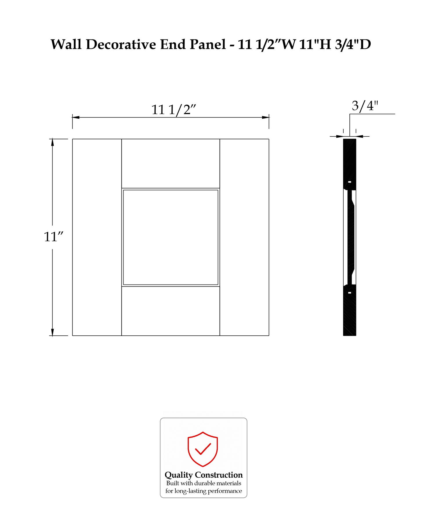 RHC-SIG-N-WEDP12 - Specification Drawing